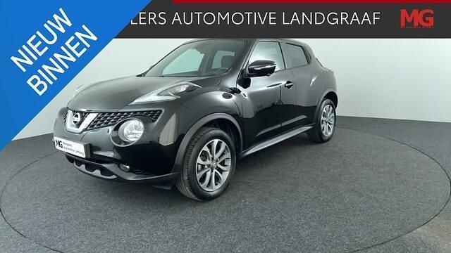 Zwart, metallic lak Gebruikt 2016 Nissan Juke Tekna SUV | € 15.750 (Iets duurder) - Afbeelding 1/4