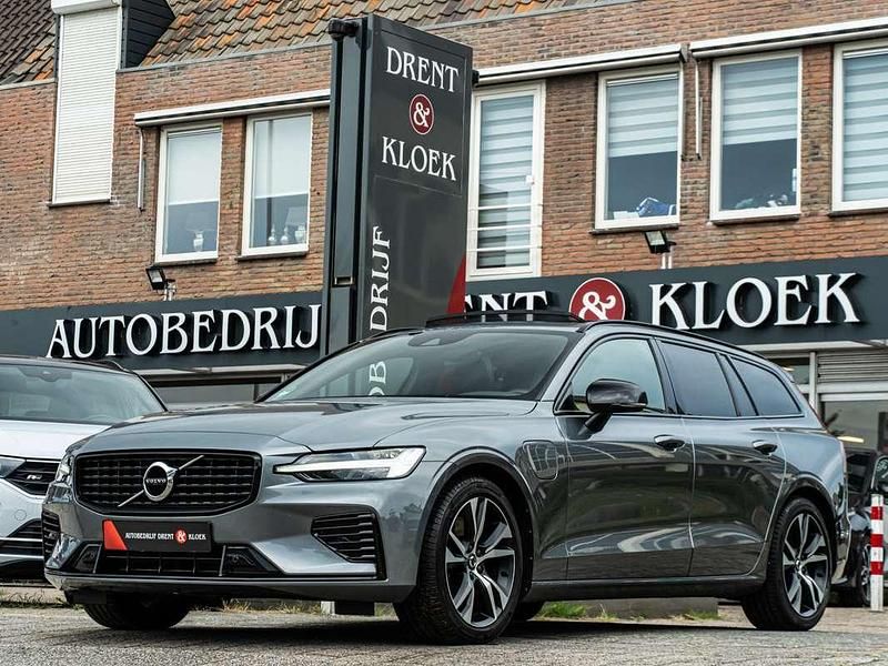 Grijs Gebruikt 2021 Volvo V60 R-Design Stationwagen | € 32.450 (Eerlijke prijs) - Afbeelding 1/4