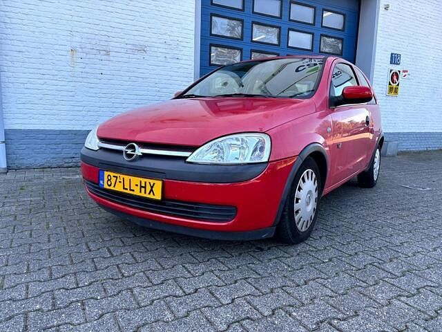 Rood Gebruikt 2003 Opel Corsa Njoy Hatchback | € 1.450 (Eerlijke prijs) - Afbeelding 1/4