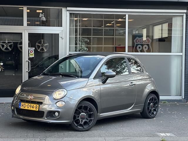 Grijs Gebruikt 2015 Fiat 500C Cabriolet | € 6.245 (Eerlijke prijs) - Afbeelding 1/4