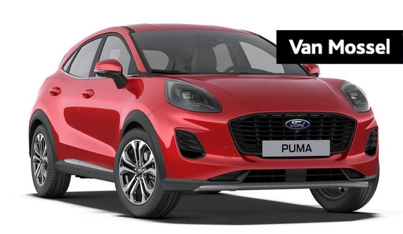 Rood Nieuw 2025 Ford Puma Titanium SUV | € 29.970 (Super prijs) - Afbeelding 1/4
