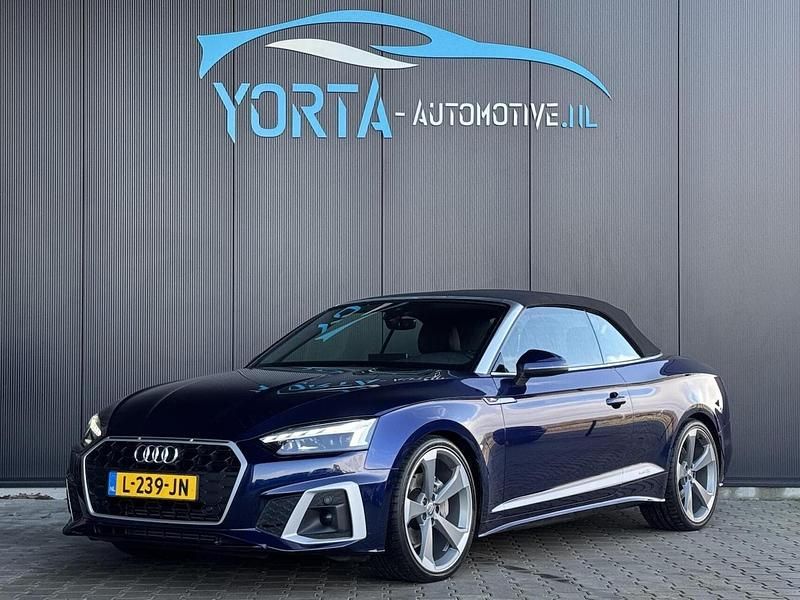Occasion Audi A5 Cabriolet S-Line 204 PK (150 kW) 2021 Blauw Cabriolet