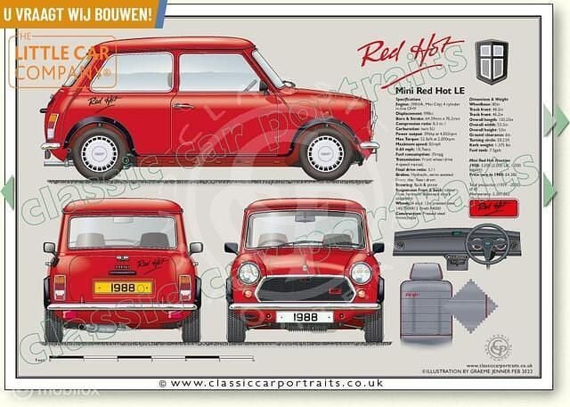 Occasion Austin Mini 41 PK (30 kW) 1988 Rood Sedan