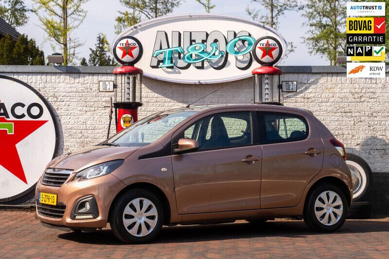 Bruin, metallic lak Gebruikt 2015 Peugeot 108 Active Hatchback | € 7.450 (Eerlijke prijs) - Afbeelding 1/4