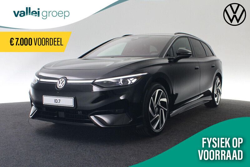 Zwart Nieuw 2025 VW ID.7 Pro Sedan | € 55.462 (Iets duurder) - Afbeelding 1/4