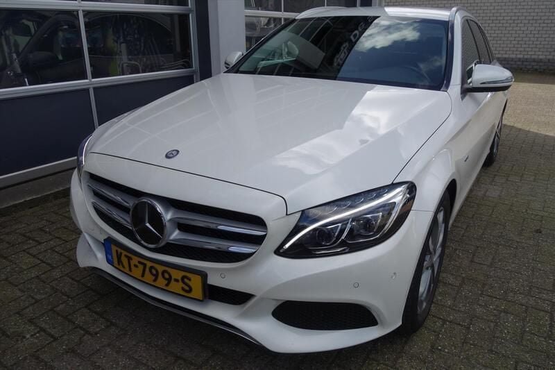 Wit Gebruikt 2016 Mercedes C350e Exclusive Stationwagen | € 26.250 (Duur) - Afbeelding 1/4
