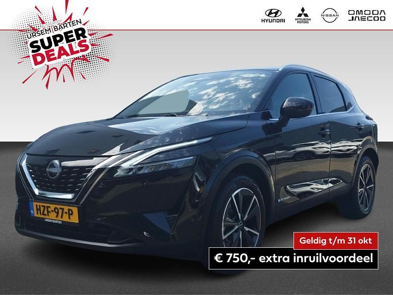 Zwart Gebruikt 2024 Nissan Qashqai Tekna SUV | € 33.930 (Goede deal) - Afbeelding 1/4