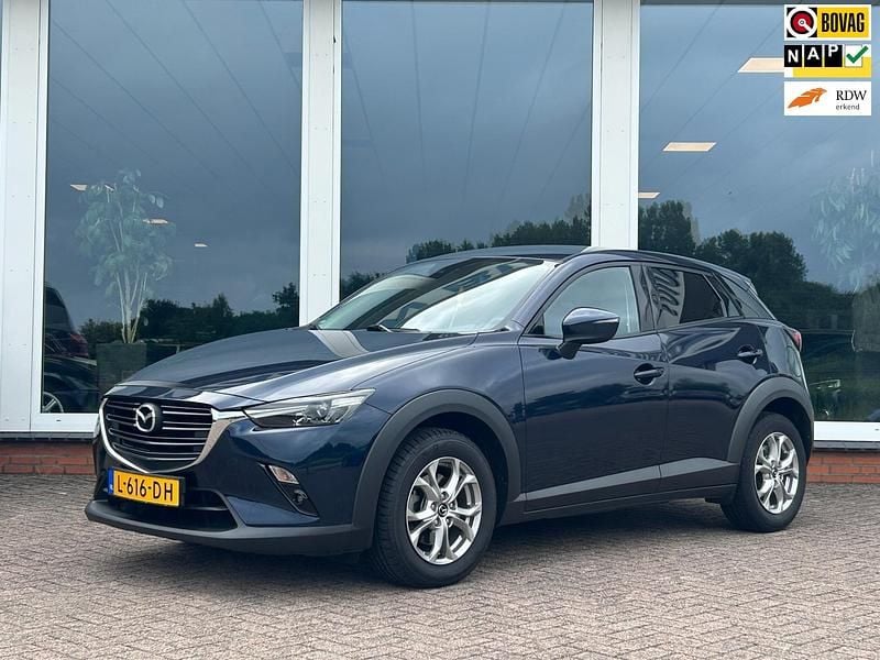 Blauw Gebruikt 2021 Mazda CX-3 Comfort SUV | € 22.750 (Eerlijke prijs) - Afbeelding 1/4