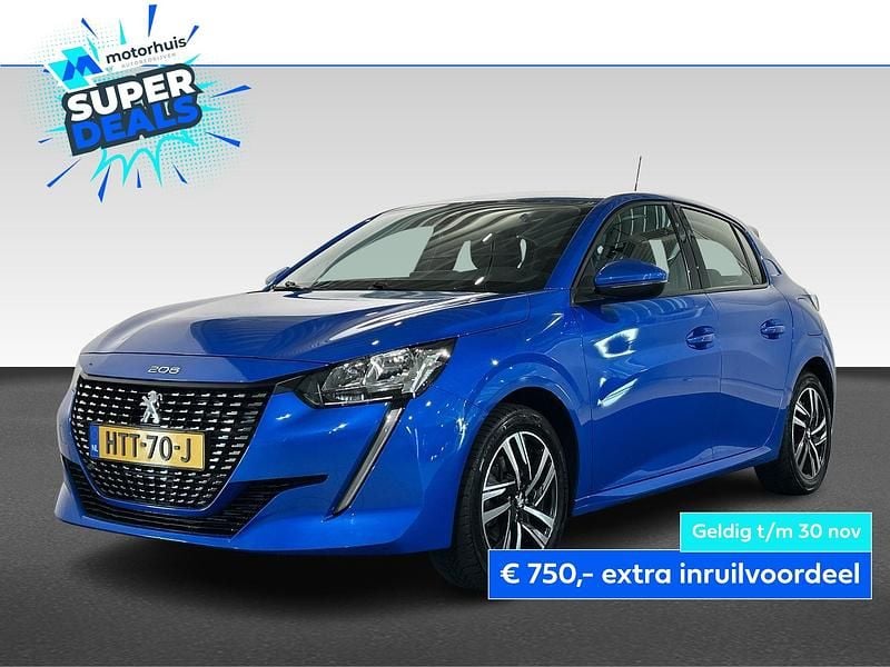 Blauw Gebruikt 2019 Peugeot 208 Allure Hatchback | € 15.940 (Eerlijke prijs) - Afbeelding 1/4