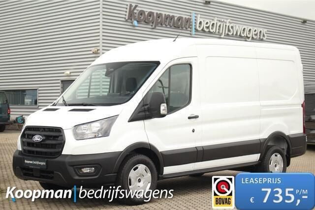 Wit Nieuw 2024 Ford Transit Trend Van | € 37.950 (Super prijs) - Afbeelding 1/4
