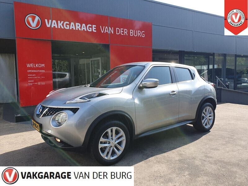 Grijs, metallic lak Gebruikt 2016 Nissan Juke Acenta SUV | € 14.950 (Eerlijke prijs) - Afbeelding 1/4