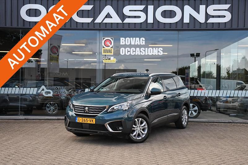 Groen Occasion 2018 Peugeot 5008 Allure MPV | € 18.950 (Eerlijke prijs) - Afbeelding 1/4