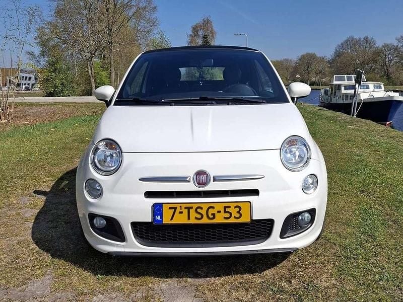 Wit Gebruikt 2014 Fiat 500 Lounge Cabriolet | € 6.975 (Eerlijke prijs) - Afbeelding 1/4