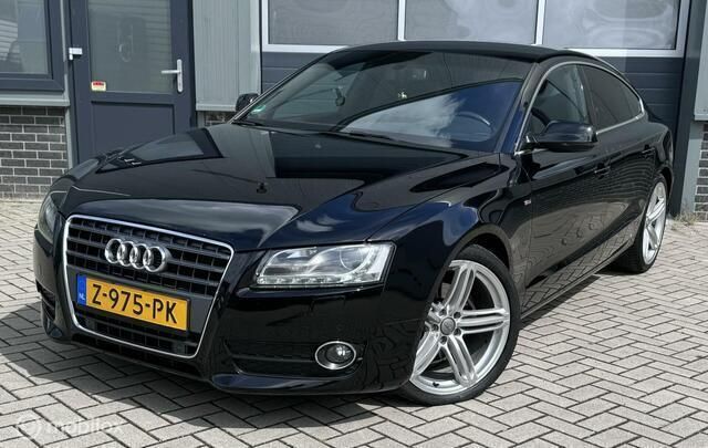 Zwart Gebruikt 2010 Audi A5 Sportback Proline Hatchback | € 10.450 (Eerlijke prijs) - Afbeelding 1/4