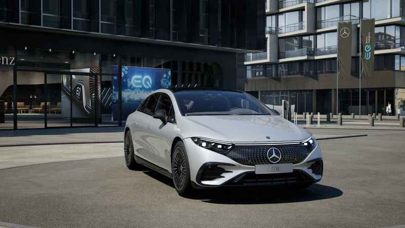 Zilver Nieuw 2025 Mercedes EQS450+ AMG line | € 127.489 (Eerlijke prijs) - Afbeelding 1/4