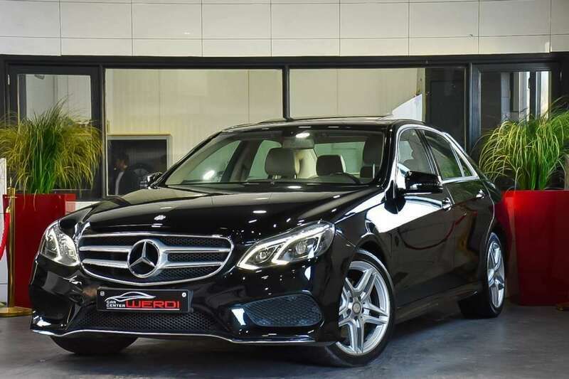 Zwart Gebruikt 2014 Mercedes E350 AMG Sedan | € 26.950 (Eerlijke prijs) - Afbeelding 1/4