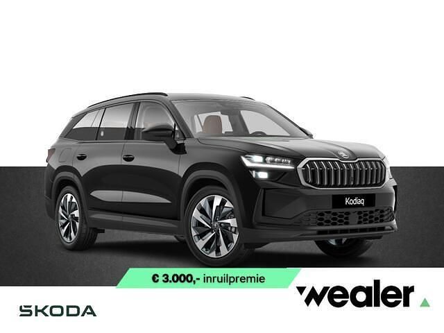 Zwart Nieuw 2025 Skoda Kodiaq Business Line SUV | € 55.990 (Eerlijke prijs) - Afbeelding 1/4