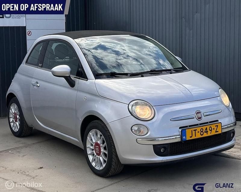 Grijs Gebruikt 2011 Fiat 500 Lounge Cabriolet | € 4.650 (Super prijs) - Afbeelding 1/4