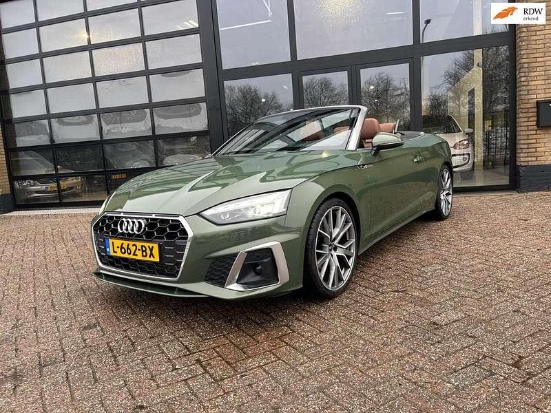 Groen Occasion 2021 Audi A5 Cabriolet S-Line Cabriolet | € 39.950 (Goede deal) - Afbeelding 1/4