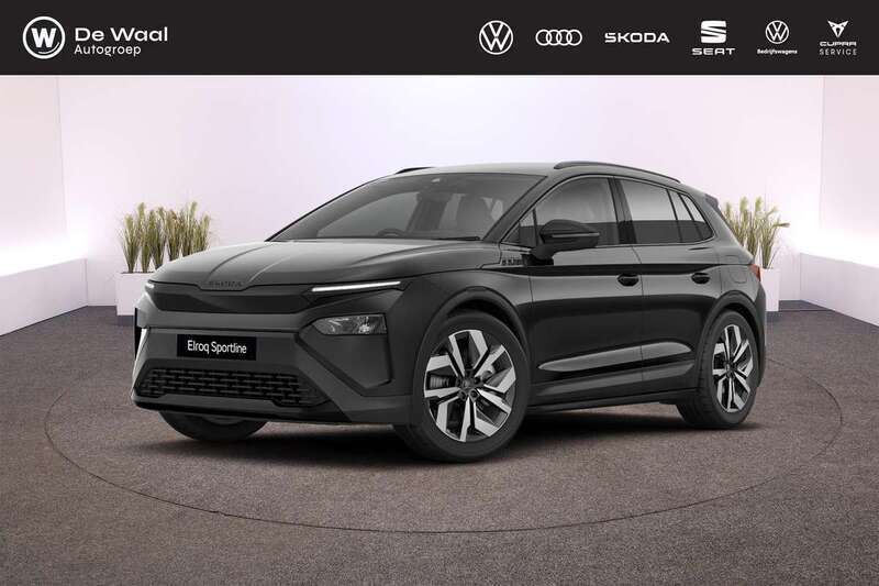 Zwart Nieuw 2025 Skoda Elroq SportLine SUV | € 48.660 - Afbeelding 1/4