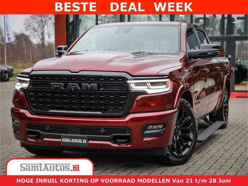 Rood Nieuw 2024 Dodge Ram Limited Pickup | € 93.950 (Eerlijke prijs) - Afbeelding 1/4
