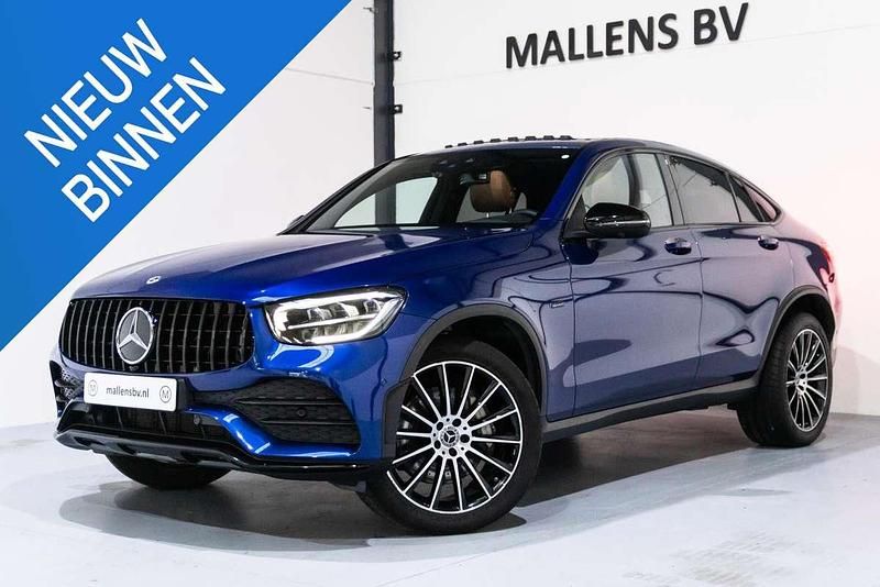 Occasion Mercedes GLC300e Premium Plus 320 PK (235 kW) 2020 Blauw Coupé
