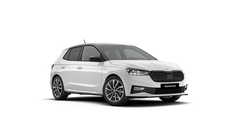 Nieuw Skoda Fabia Monte Carlo 95 PK (69 kW) 2026 Moon white black magic Hatchback