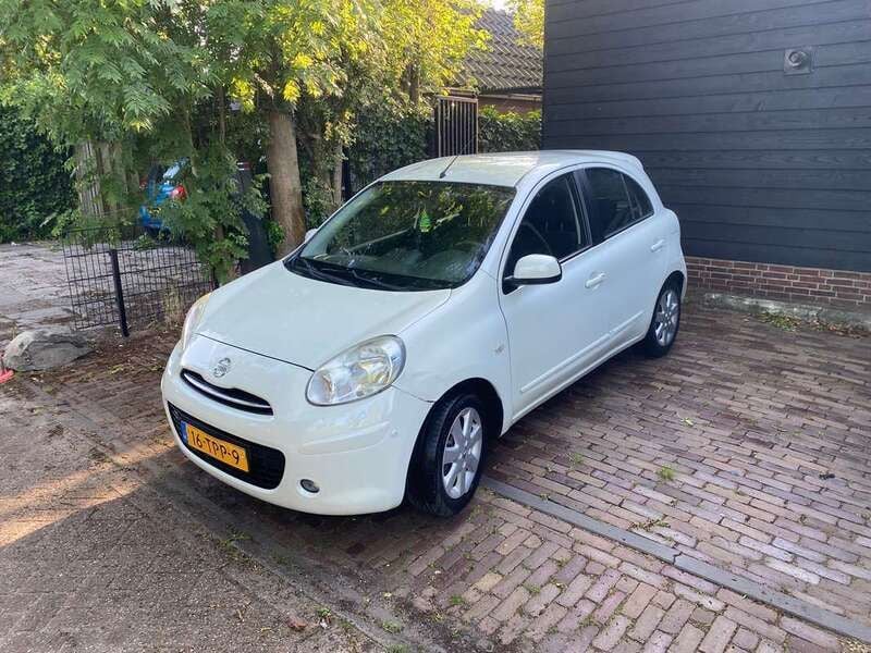 Wit Gebruikt 2012 Nissan Micra S Hatchback | € 6.000 (Eerlijke prijs) - Afbeelding 1/4
