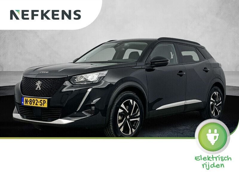 Zwart Gebruikt 2022 Peugeot e-2008 Allure SUV | € 18.800 (Goede deal) - Afbeelding 1/4