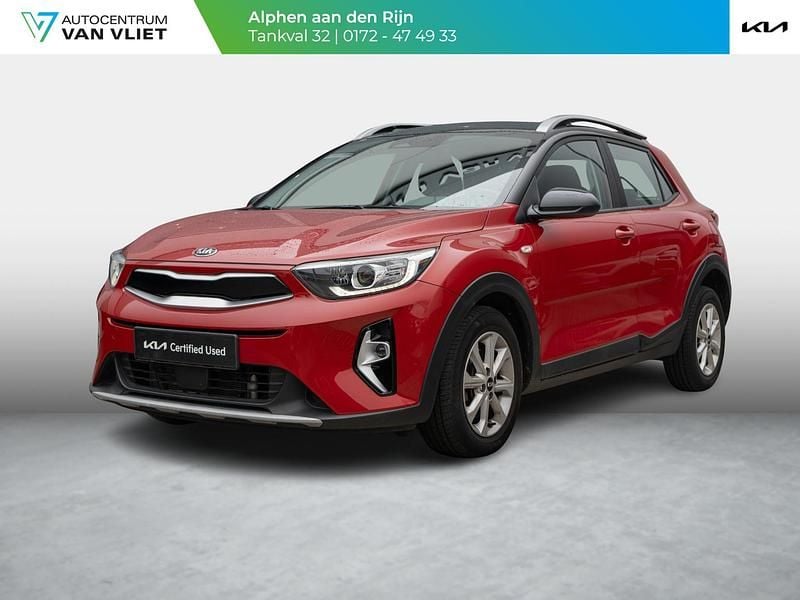 (bbe) signal red/black m Occasion 2021 Kia Stonic SUV | € 16.490 (Super prijs) - Afbeelding 1/4