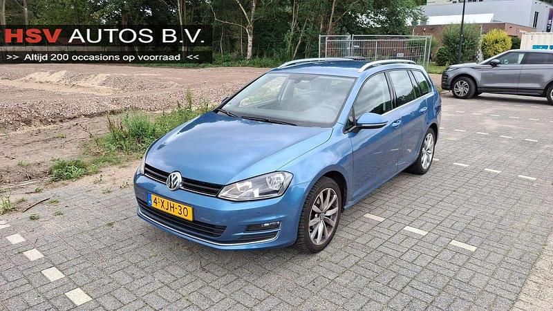Blauw Gebruikt 2014 VW Golf VII Highline Stationwagen | € 6.999 (Super prijs) - Afbeelding 1/3