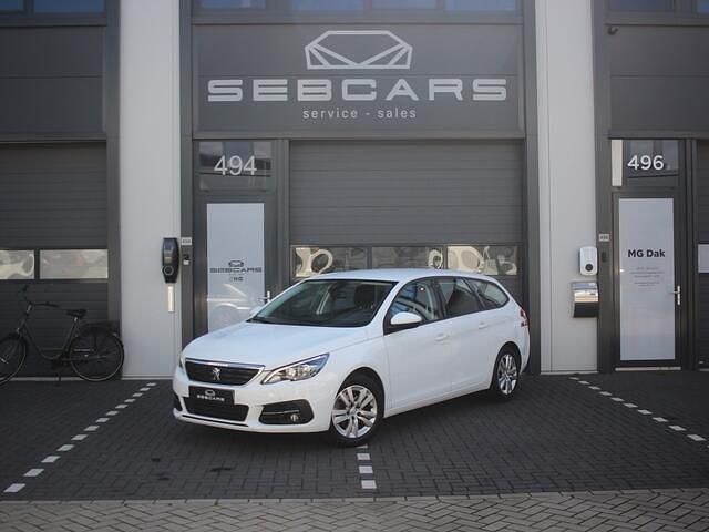 Wit Gebruikt 2019 Peugeot 308 Business-Line Stationwagen | € 11.950 (Goede deal) - Afbeelding 1/4