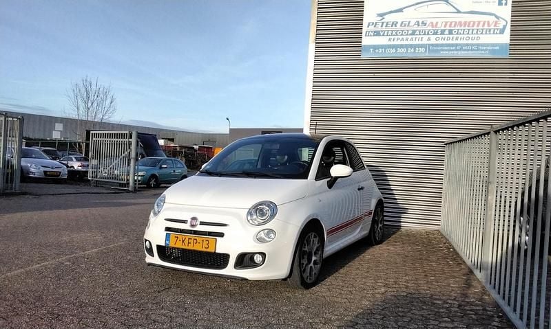 Wit Gebruikt 2013 Fiat 500S Hatchback | € 5.999 (Super prijs) - Afbeelding 1/4