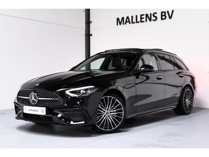 Zwart Gebruikt 2022 Mercedes C300 AMG line Stationwagen | € 39.950 (Eerlijke prijs) - Afbeelding 1/4