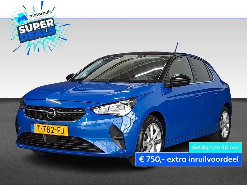 Blauw (metallic) Gebruikt 2023 Opel Corsa Elegance Hatchback | € 16.490 (Eerlijke prijs) - Afbeelding 1/4