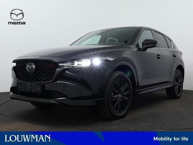 Jet black (donker zwart metallic) Nieuw 2024 Mazda CX-5 Homura-Line SUV | € 48.790 (Eerlijke prijs) - Afbeelding 1/4