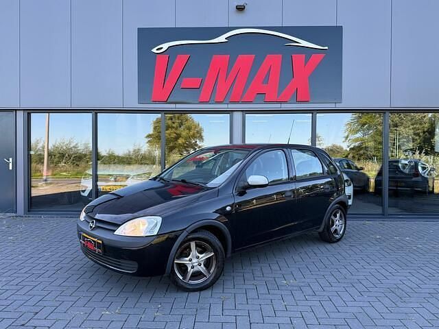 Zwart Gebruikt 2003 Opel Corsa Njoy Hatchback | € 2.499 (Duur) - Afbeelding 1/4