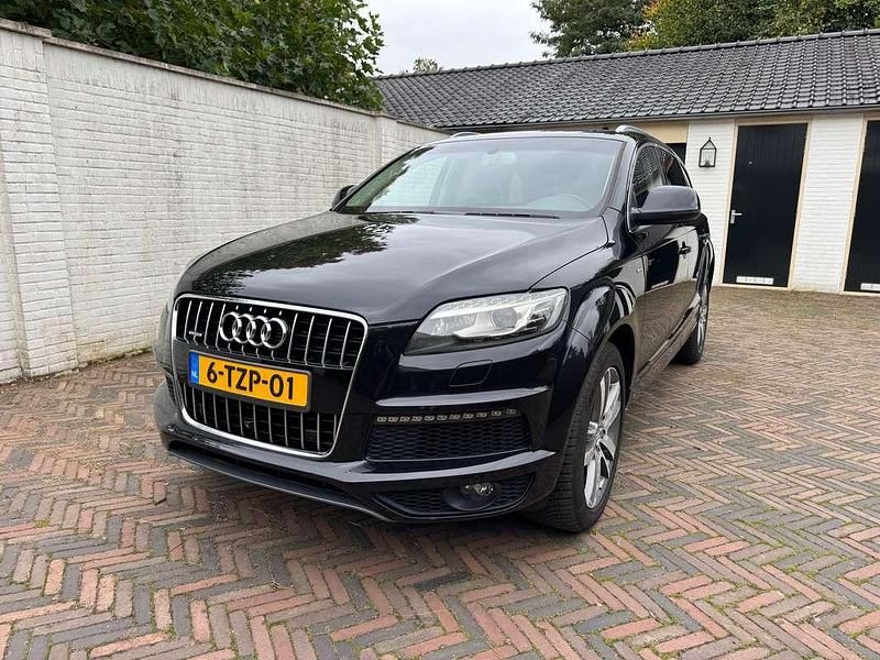 Zwart Gebruikt 2013 Audi Q7 S-Line SUV | € 17.950 (Super prijs) - Afbeelding 1/4