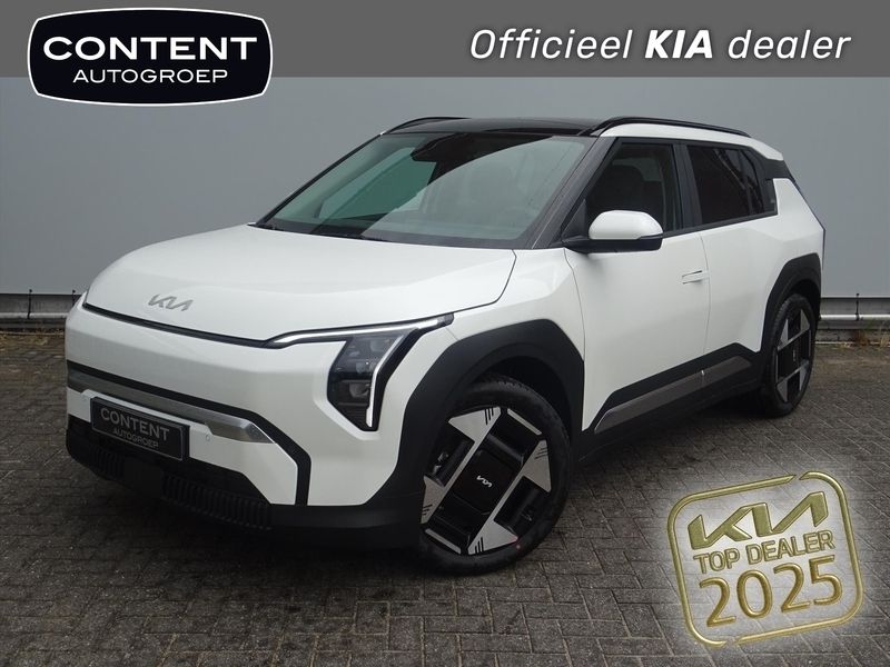 Snow white pearl (wit metallic) Nieuw 2025 Kia EV3 2 SUV | € 42.940 (Iets duurder) - Afbeelding 1/4
