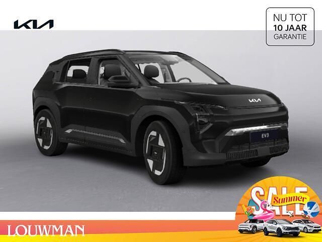 Aurora black pearl (zwart mica) Nieuw 2025 Kia EV3 4 SUV | € 39.990 (Super prijs) - Afbeelding 1/4