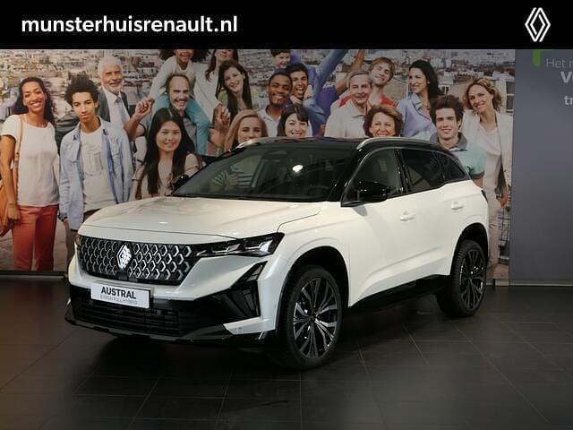 Blanc nacré / noir étoilé qnc + gne (licht wit metallic) Nieuw 2025 Renault Austral Techno SUV | € 44.595 (Duur) - Afbeelding 1/4