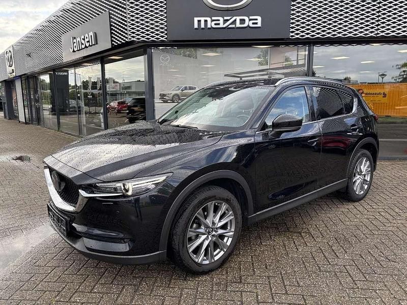 Jet black mica (41w) (donker zwart) Gebruikt 2020 Mazda CX-5 Luxury SUV | € 33.450 (Eerlijke prijs) - Afbeelding 1/3