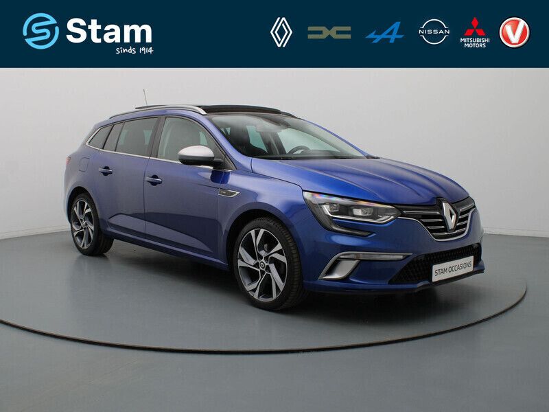 Blauw Gebruikt 2018 Renault Mégane GT Line Bose Edition Stationwagen | € 16.290 (Eerlijke prijs) - Afbeelding 1/4