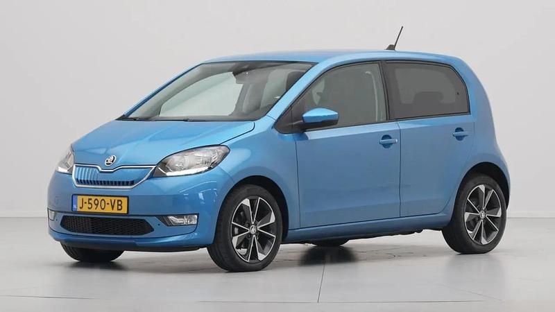 Midden blauw metallic Gebruikt 2020 Skoda Citigo-e IV Style Hatchback | € 12.440 (Eerlijke prijs) - Afbeelding 1/4