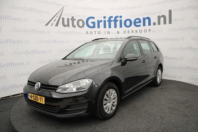 Zwart Gebruikt 2014 VW Golf VII Trendline Stationwagen | € 5.990 (Super prijs) - Afbeelding 1/4