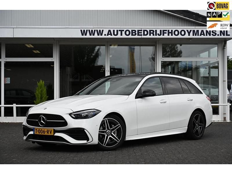 Wit Gebruikt 2022 Mercedes C180 AMG line Stationwagen | € 37.950 (Eerlijke prijs) - Afbeelding 1/4