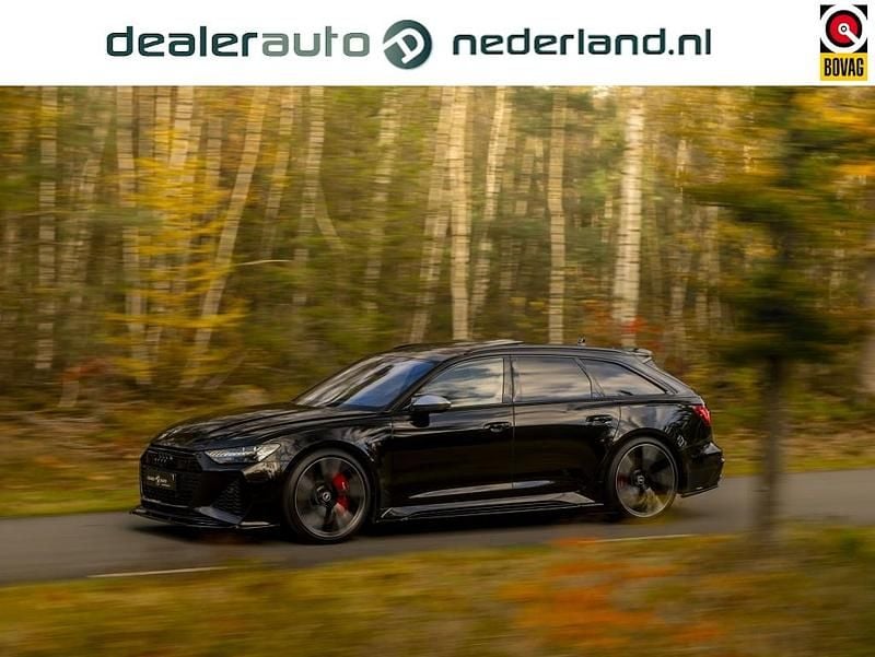 Zwart Gebruikt 2021 Audi RS6 Stationwagen | € 113.600 (Goede deal) - Afbeelding 1/4