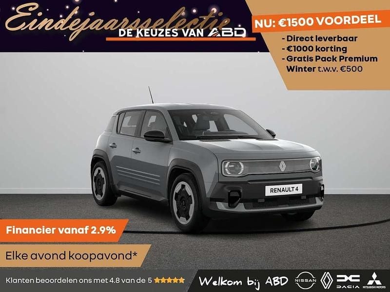 Wit Nieuw 2025 Renault 4 E-Tech Evolution SUV | € 32.690 (Super prijs) - Afbeelding 1/1