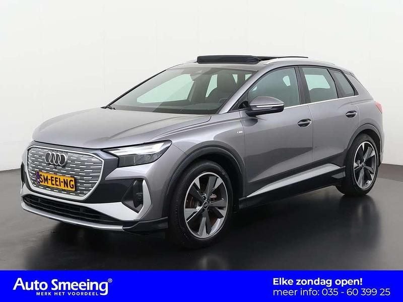 Typhoon grey metallic (2l) Gebruikt 2022 Audi Q4 e-tron S-Line SUV | € 33.895 (Eerlijke prijs) - Afbeelding 1/4