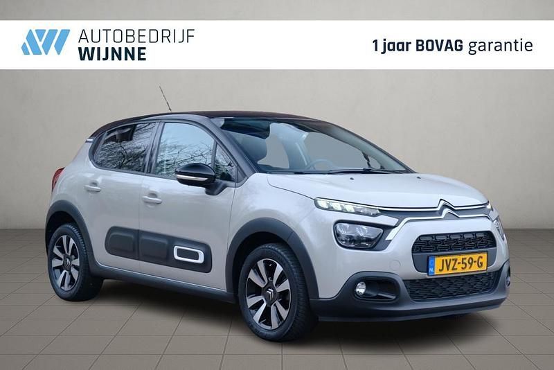 Beige Occasion 2021 Citroën C3 PureTech Hatchback | € 12.950 (Eerlijke prijs) - Afbeelding 1/4